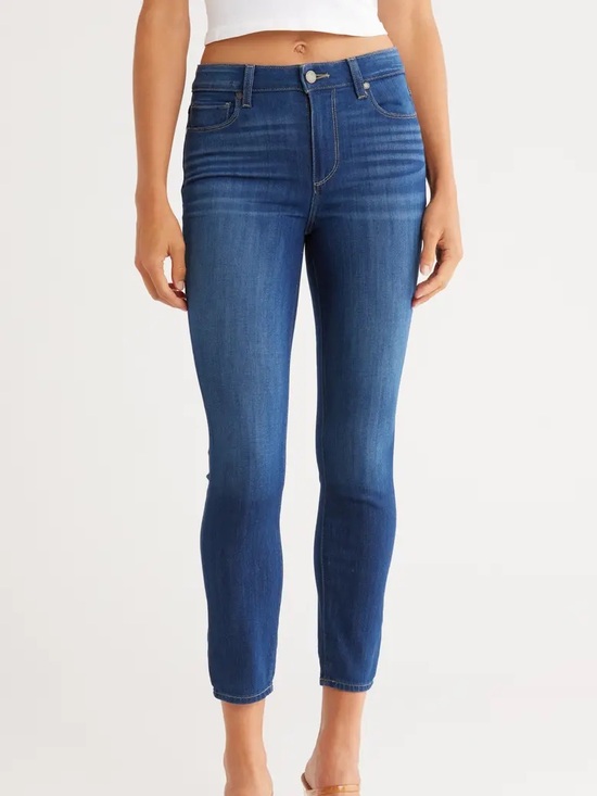 PAIGE Denim - Paige Hoxton Crop Dark Wash Skinny Jeans, 28